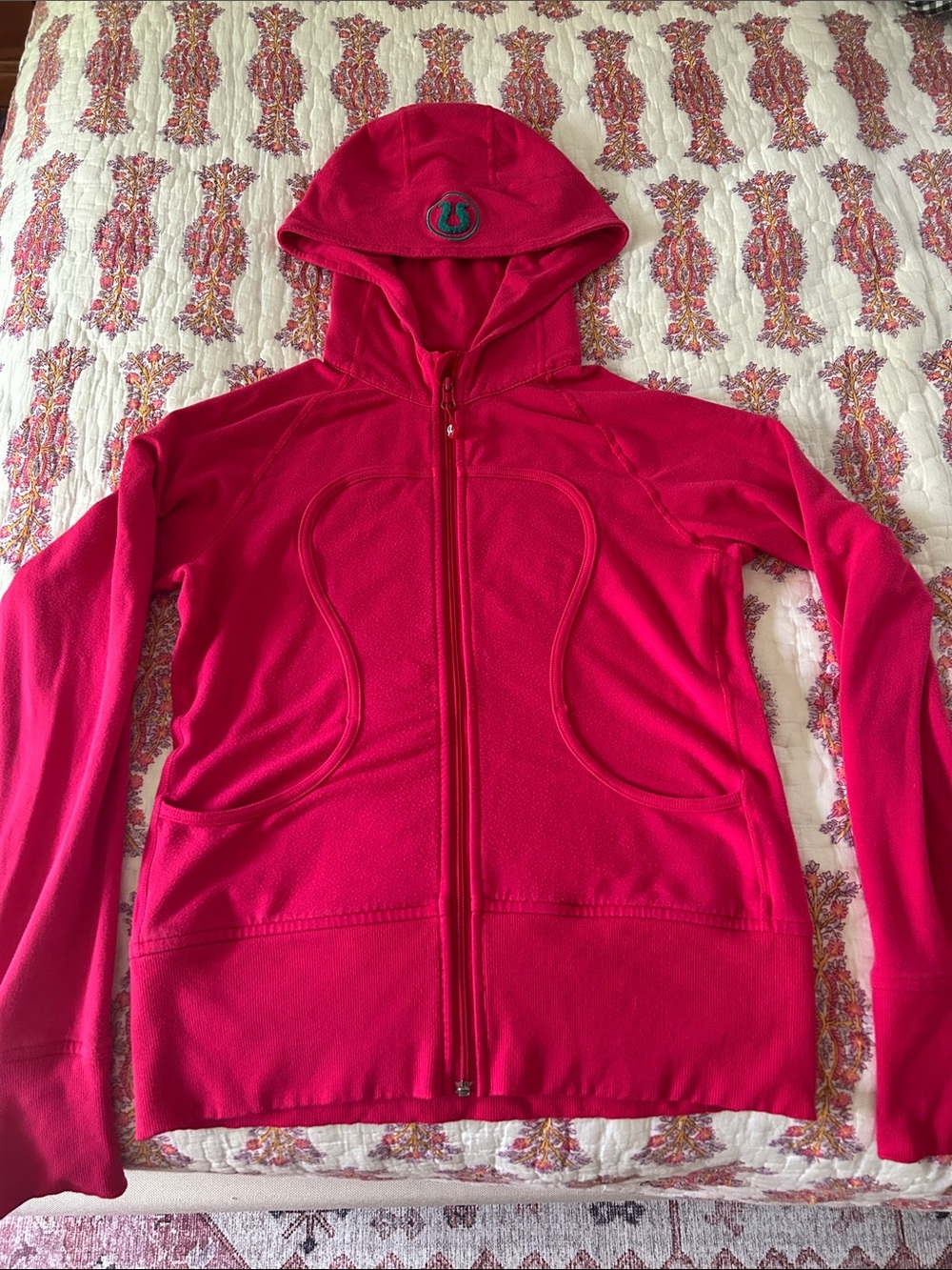 lululemon athletica Hot Pink Full-Zip Scuba Hoodie sweatshirt